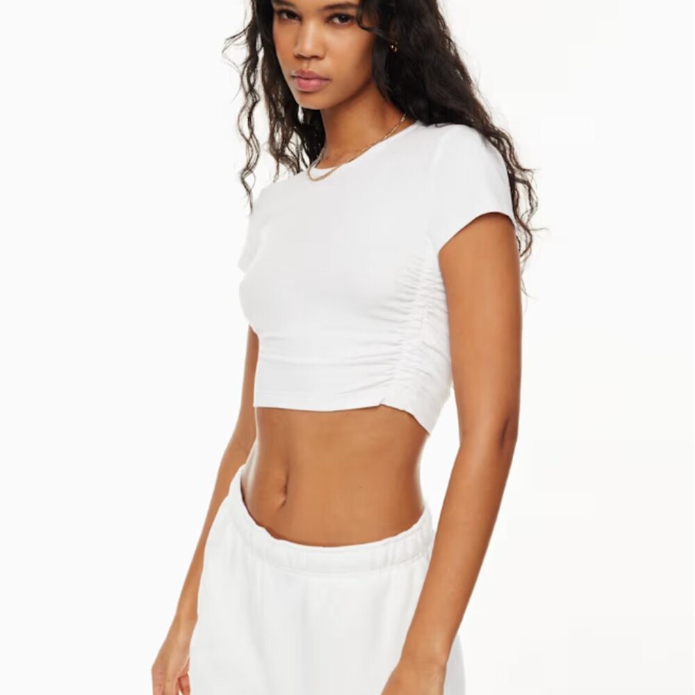 NWT Aritzia TNA Chill Malibu Cropped T-shirt - White